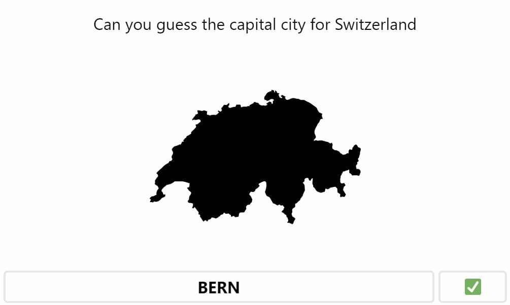 Daily Worldle 287 Bonus Capital Answer - November 4th 2022
