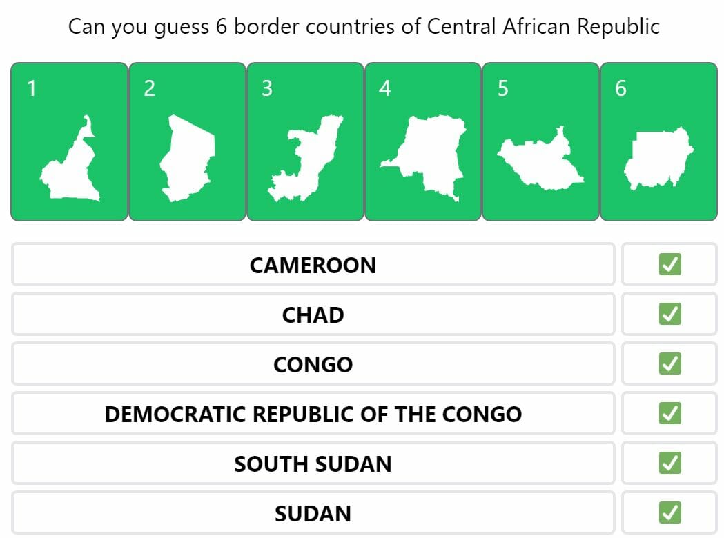 Daily Worldle 288 Country Border Bonus Answer - November 5th 2022