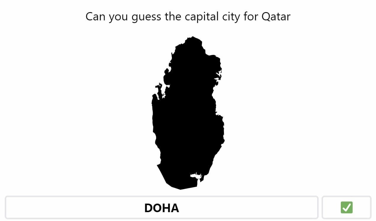 Daily Worldle 291 Bonus Capital Answer - November 8th 2022
