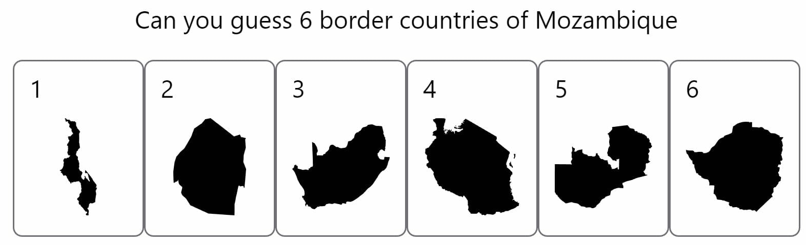 Daily Worldle 297 Bonus Neighbouring Countries - November 14th 2022