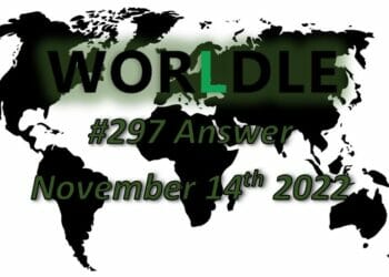 Daily Worldle 297 - November 14th 2022