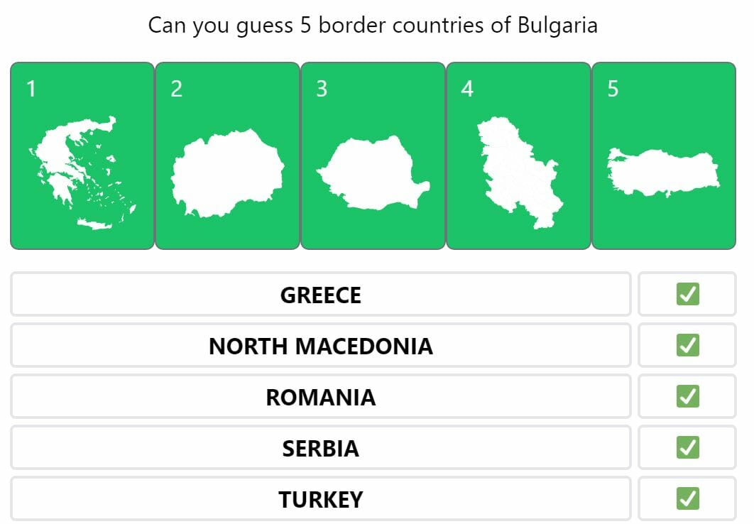 Daily Worldle 298 Bonus Neighbouring Countries Answers - November 15th 2022