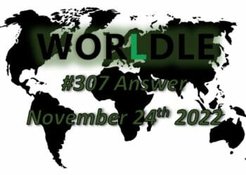 Daily Worldle 307 - November 24th 2022