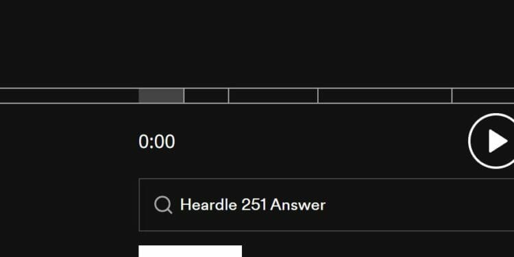 Heardle 2 November Answer and Hints Today 251