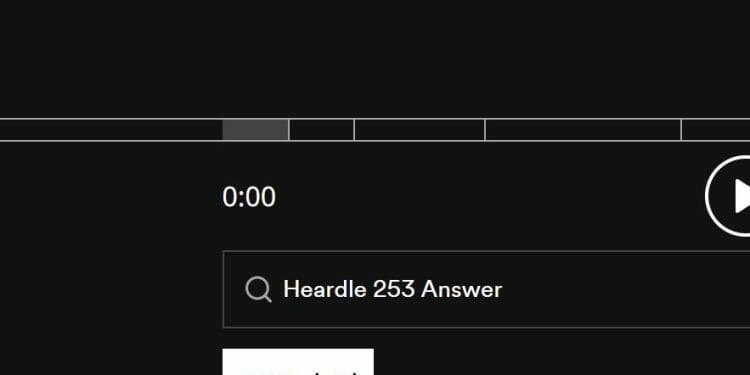 Heardle 4 November Answer and Hints Today 253