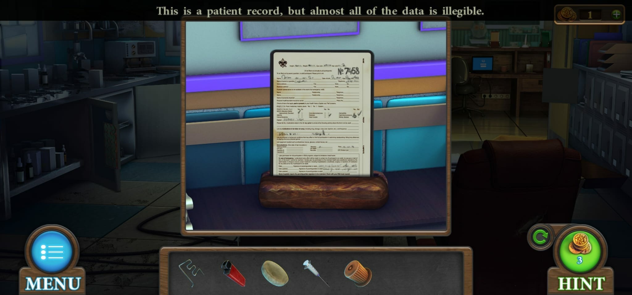 Tricky Doors Level 7 Patient Clipboard