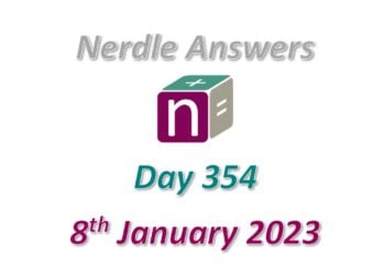 Daily Nerdle 354 Answers - January 8th, 2023
