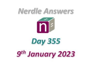 Daily Nerdle 355 Answers - January 9th, 2023