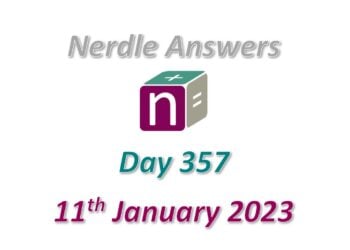 Daily Nerdle 356 Answers - January 11th, 2023