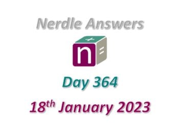 Daily Nerdle 364 Answers - January 18th, 2023