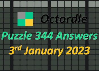 Daily Octordle 344 - January 3rd 2023