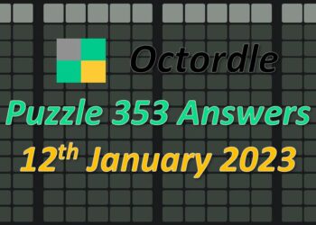 Daily Octordle 353 - January 12th 2023