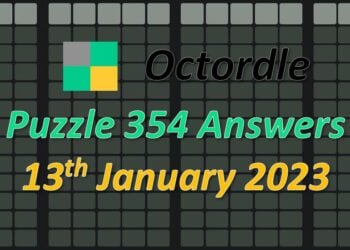 Daily Octordle 354 - January 13th 2023
