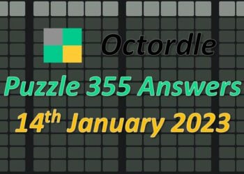 Daily Octordle 355 - January 14th 2023