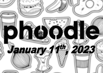 Daily Phoodle - 11th January 2023