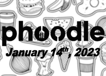 Daily Phoodle - 14th January 2023