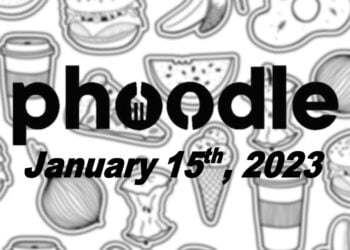 Daily Phoodle - 15th January 2023