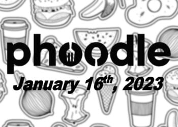 Daily Phoodle - 16th January 2023