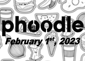 Daily Phoodle - 1st February 2023