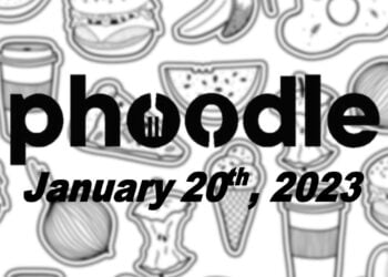Daily Phoodle - 20th January 2023