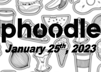 Daily Phoodle - 25th January 2023