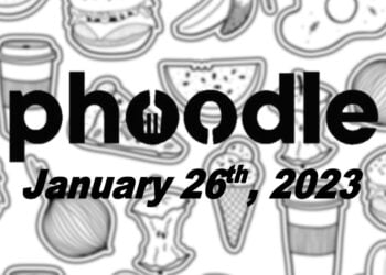 Daily Phoodle - 26th January 2023
