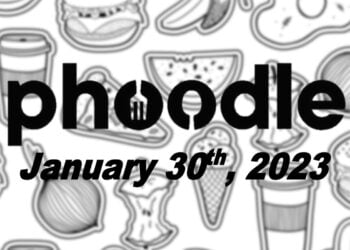 Daily Phoodle - 30th January 2023