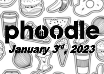 Daily Phoodle - 3rd January 2023