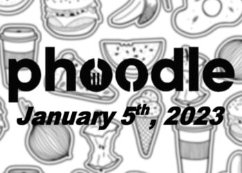 Daily Phoodle - 5th January 2023