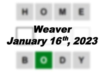 Daily Weaver - 16th January 2023