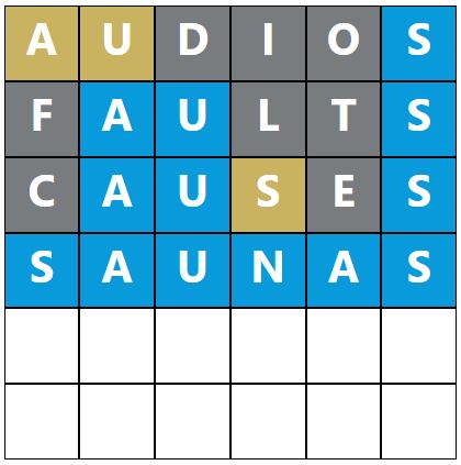 Daily Word Hurdle #740 Afternoon Answer - 22nd January 2023