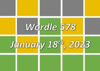 Daily Wordle 578 - 18th January 2023