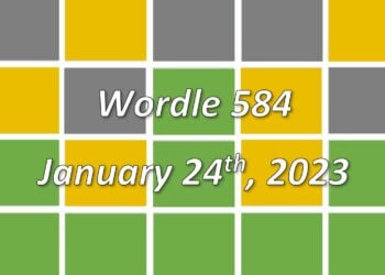 Daily Wordle 584 - 24th January 2023