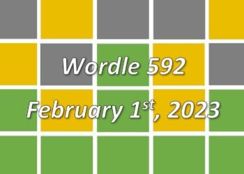 Daily Wordle 592 - 1st February 2023