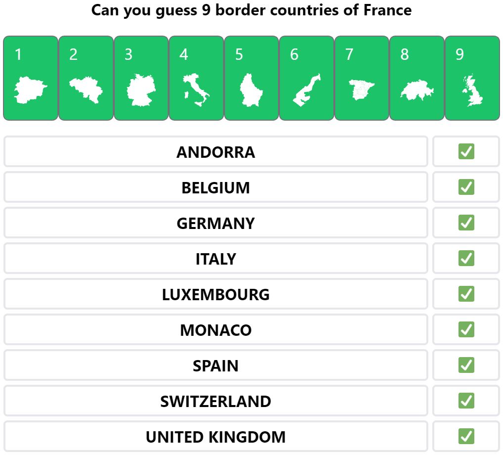 Daily Worldle 366 Bonus Neighbouring Countries Answers - January 22nd 2022