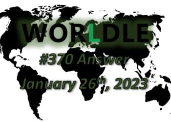 Daily Worldle 370 Answers - January 26th 2023