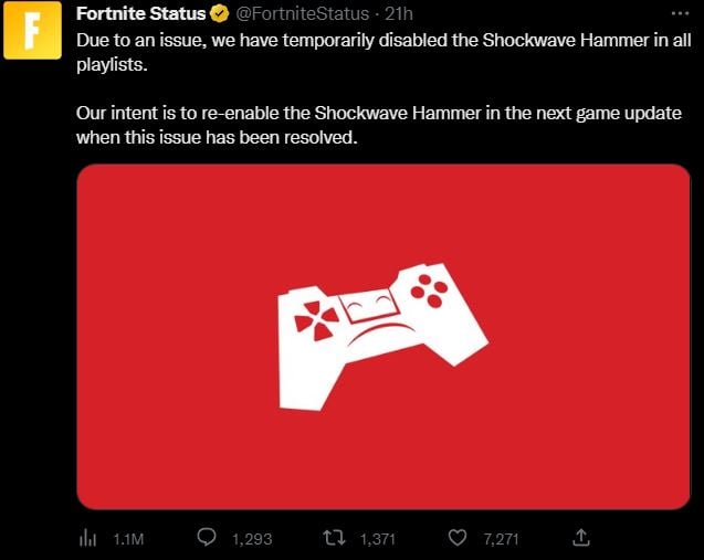 Fortnite Remove Hammer