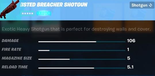 Breacher Shotgun Fortnite