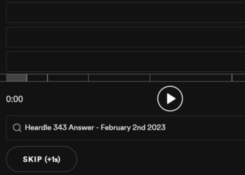 Daily Heardle 343 - 2nd February 2023