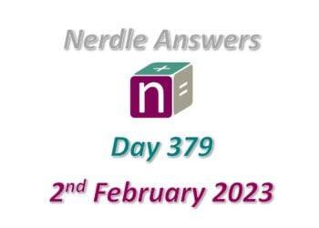 Daily Nerdle 379 Answers - February 2nd, 2023
