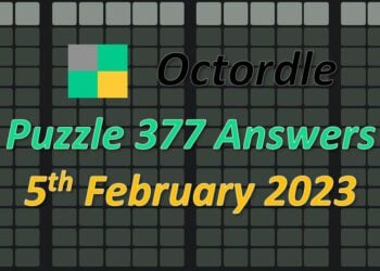 Daily Octordle 377 - February 5th 2023