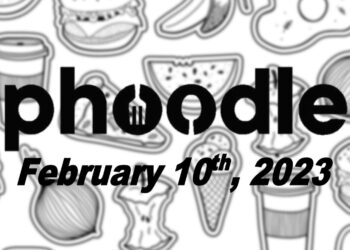 Daily Phoodle - 10th February 2023