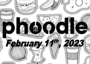 Daily Phoodle - 11th February 2023