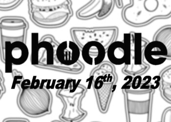 Daily Phoodle - 16th February 2023