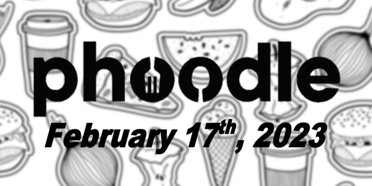 Daily Phoodle - 17th February 2023