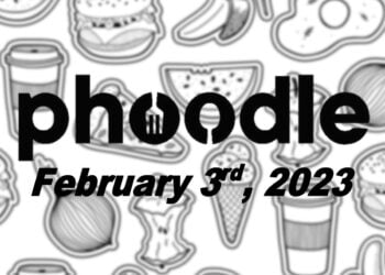 Daily Phoodle - 3rd February 2023