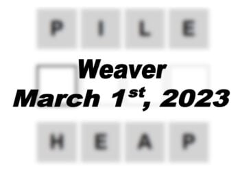 Daily Weaver - 1st March 2023