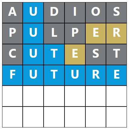 Daily Word Hurdle #791 Morning Answer - 17th February 2023