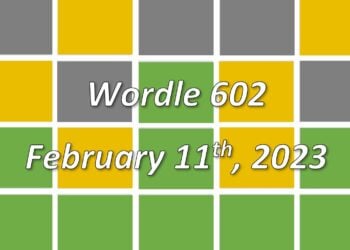 Daily Wordle 602 - 11th February 2023