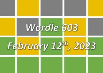 Daily Wordle 603 - 12th February 2023